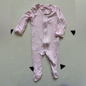 Cloud island|Baby girl light pink long sleeve footies,soft & Cozy bamboo feel•••